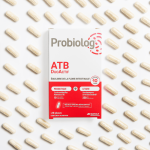 Probiolog ATB DUOACTIF avec ses gélules en fond