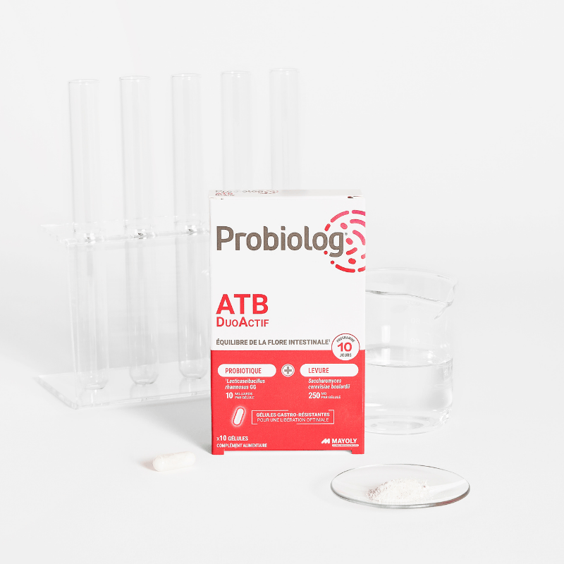 Probiolog ATB DUOACTIF, expert de la sphère digestive pendant la prise d'antibiotiques