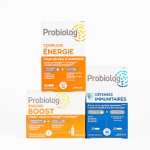 Trio de produits Probiolog pour l'energie et défense immunitaire pour la saison automne-hivers