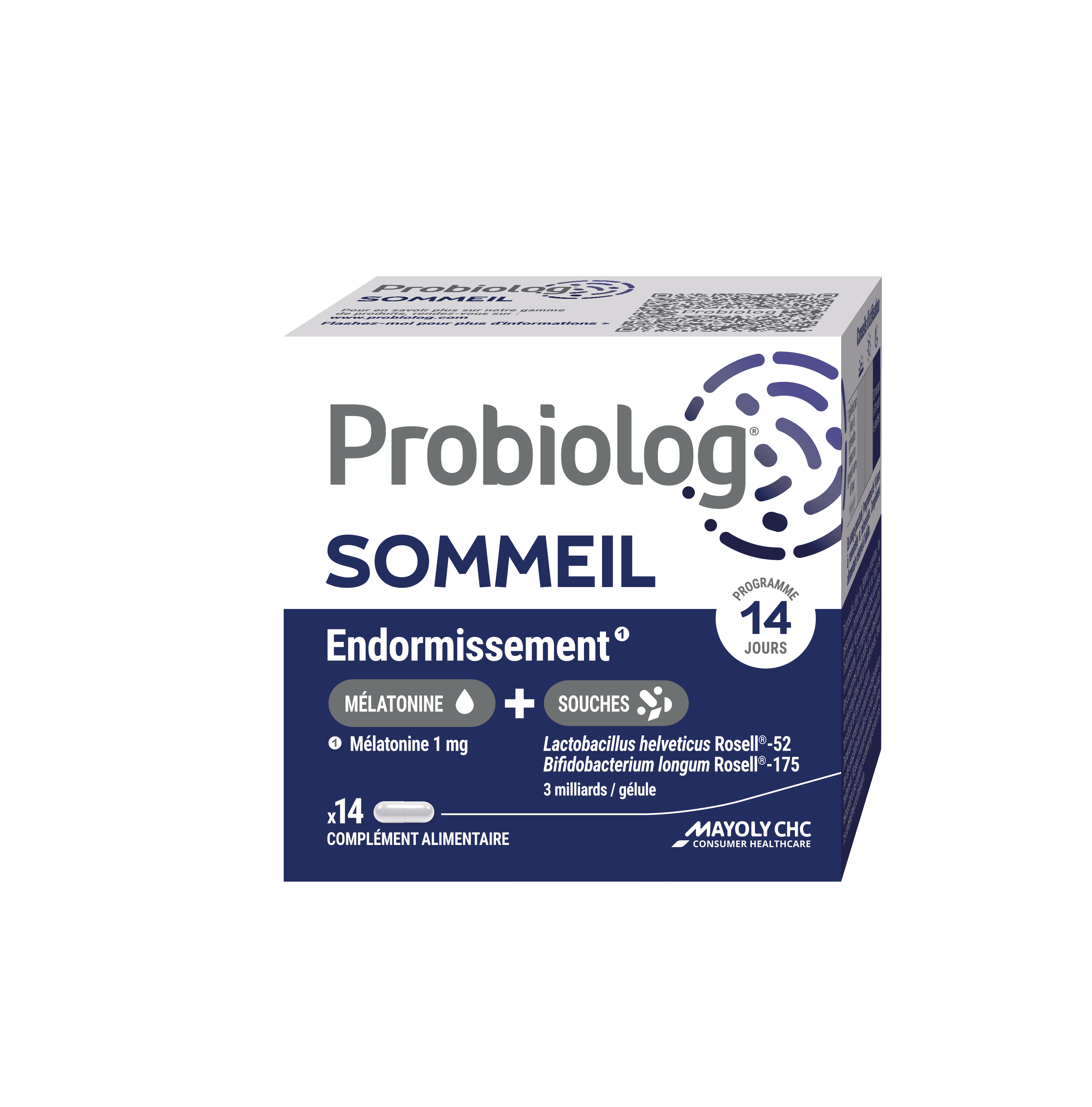 Produit Probiolog SOMMEIL packaging 14 gélules