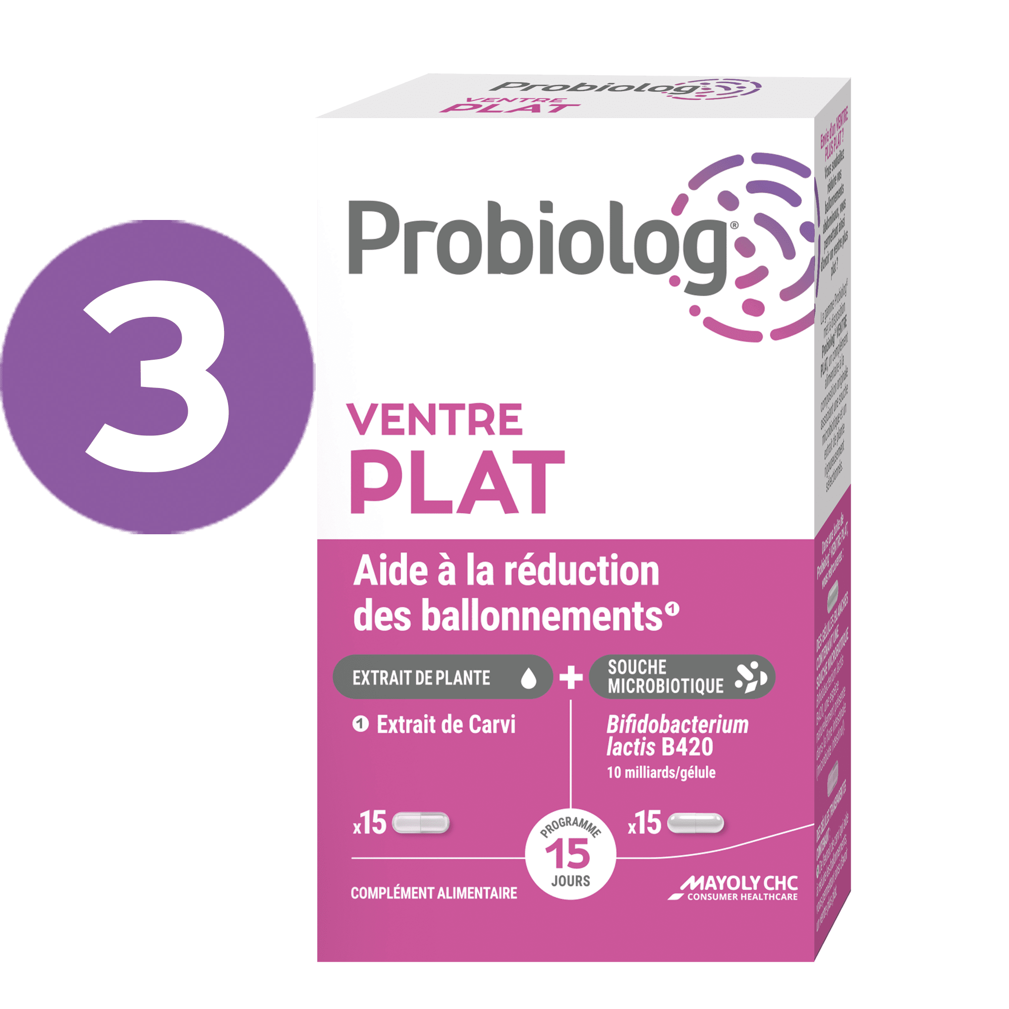 Probiolog VENTRE PLAT_N°3 Lactobacillus rhamnosus